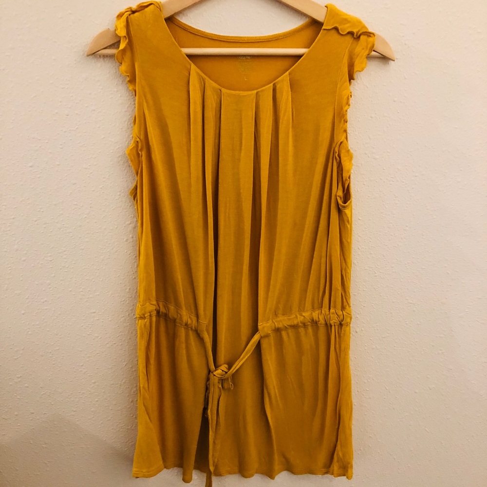 Mossimo Mustard Sleeveless Tunic Size L